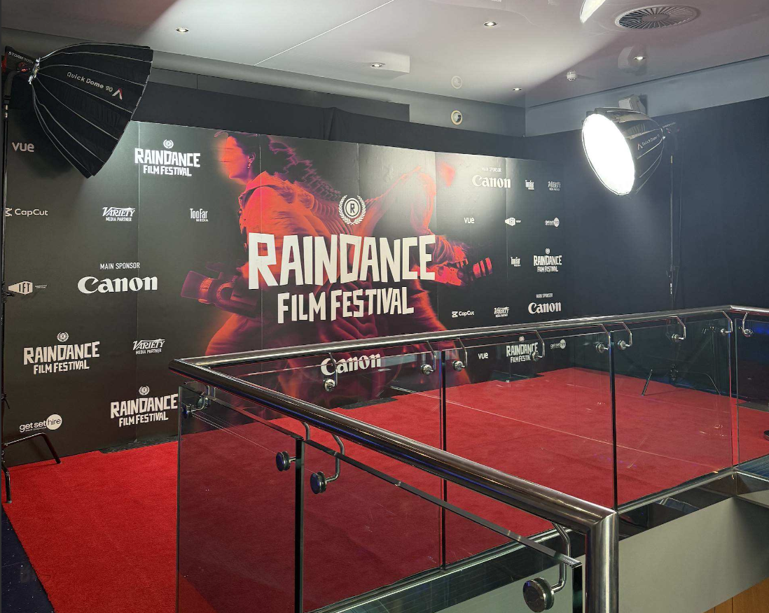 LFA MA students visit Raindance film festival - photo of red carpet